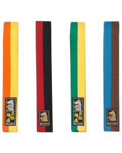 Budo Band-280 cm-Zwart / Rood