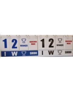 Judo scorebord bl/wt 