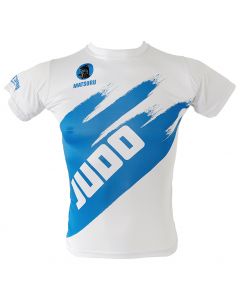 Matsuru short sleeve JUDO wit-blauw
