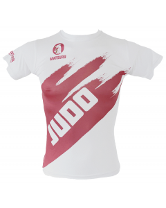 Matsuru short sleeve JUDO wit-roze