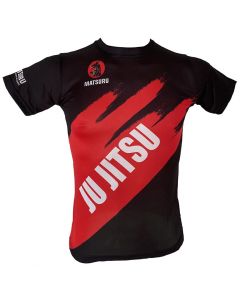 Matsuru short sleeve JU JITSU zwart-rood