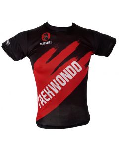 Matsuru short sleeve TKD zwart-rood