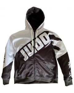 Jacket Judo Sublimatie wit-zwart-164 cm