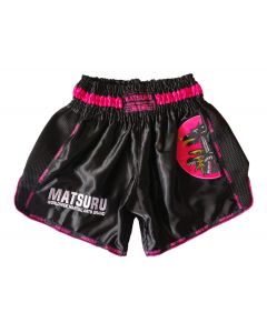 Kickboks Short Matsuru ................. Zwart / Roze