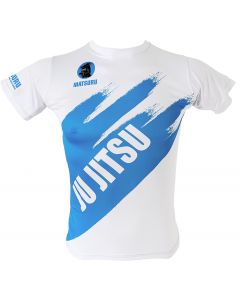 Matsuru short sleeve JU JITSU wit-blauw
